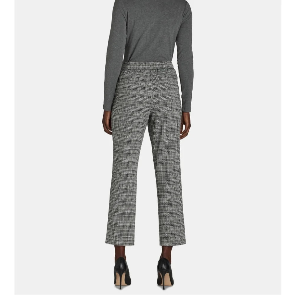 Time and Tru Women's Size XXL (20) Glen Plaid Pull On Knit Drawstring Pants - Picture 2 of 5